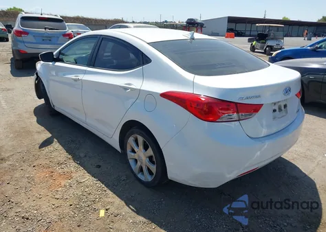 2012 Hyundai Elantra Limited from USA, damaged, VIN 5NPDH4AE0CH140665